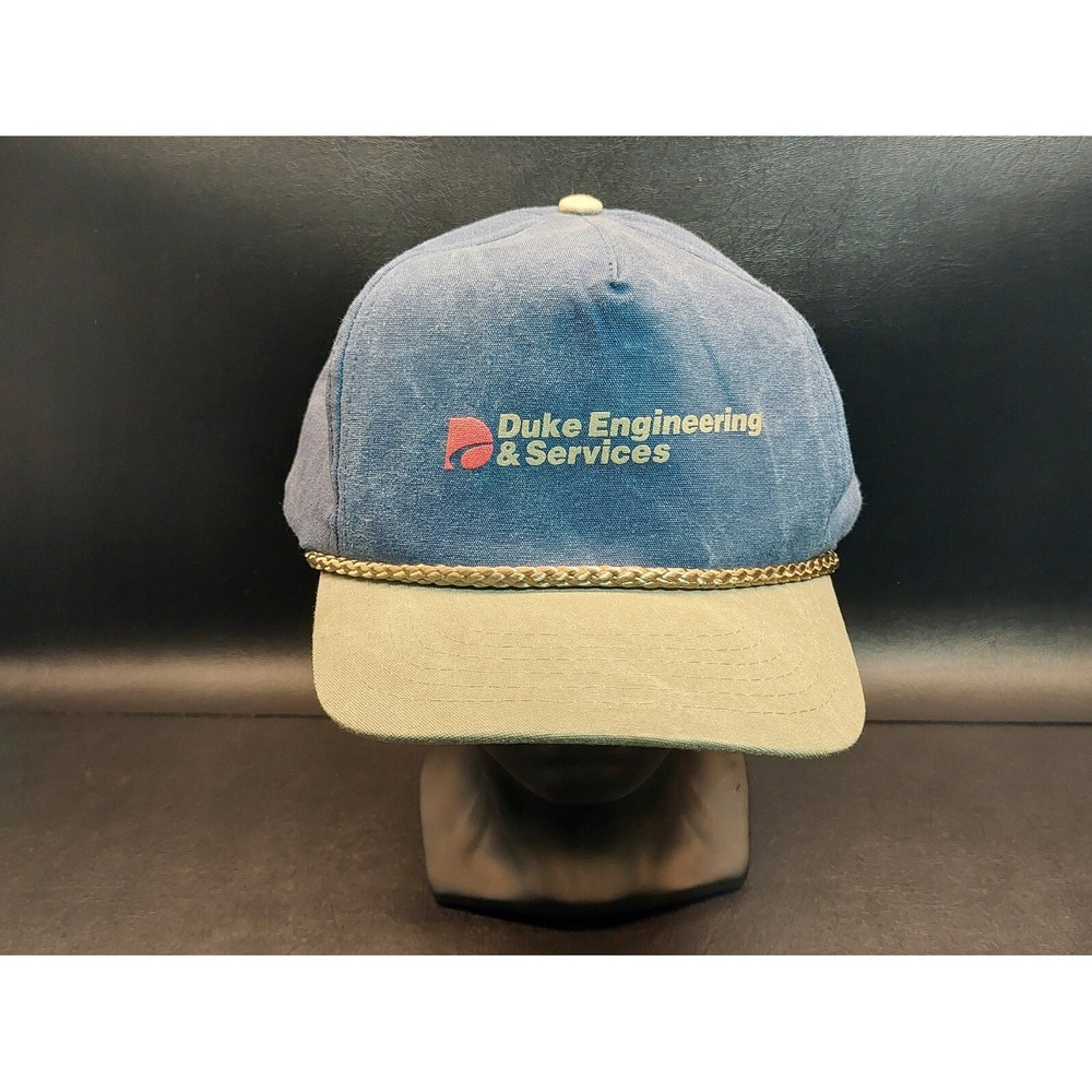 Vintage Duke Engineering & Services Cord Bill Snapback Hat Cap